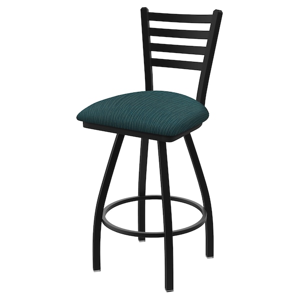 Holland Bar Stool Co 25" Swivel Counter Stool, Black Wrinkle, Graph Tidal Seat X410 - main